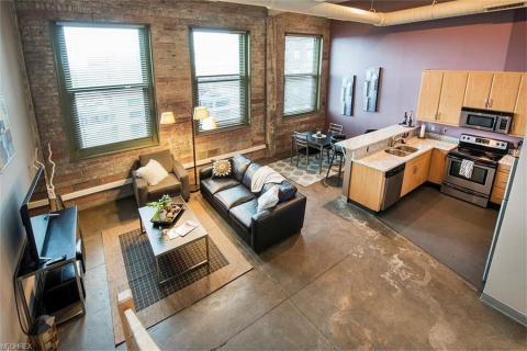 Condo downtown cleveland oh living area American Book.jpg